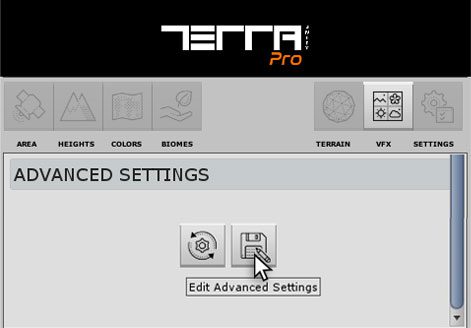 Advanced Settings on TerraWorld