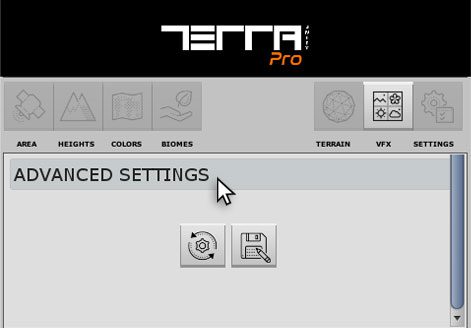 Advanced Settings on TerraWorld