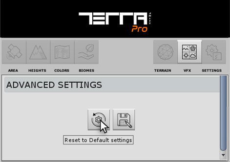 Advanced Settings on TerraWorld