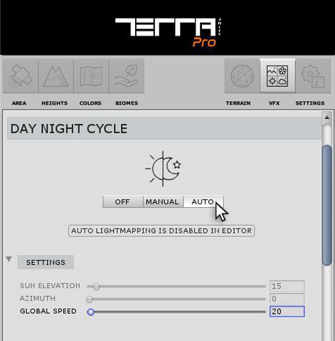 Day-Night Cycle on TerraWorld