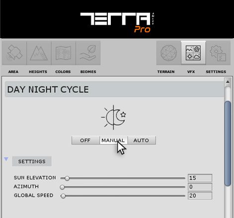 Day-Night Cycle on TerraWorld