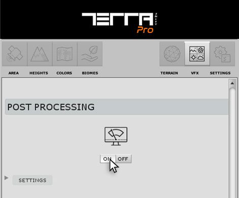 Post Processing on TerraWorld